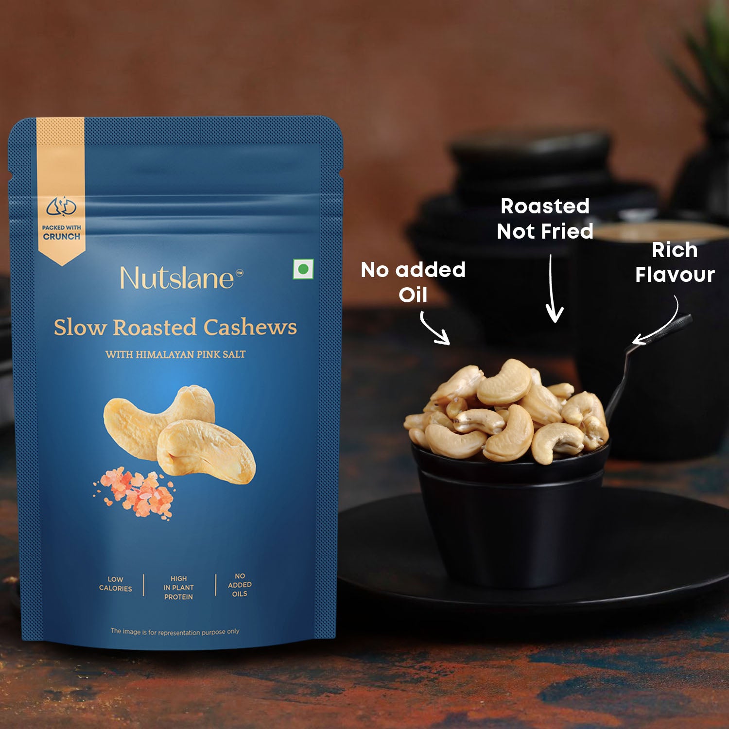 Pink Himalayan Salted and Slow Roasted African Cashews