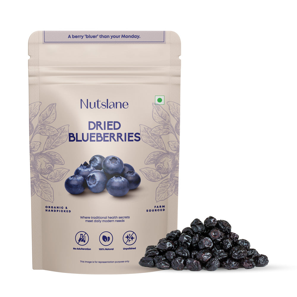 Nutslane Premium Californian Dried Whole Blueberry pack of 150 GM