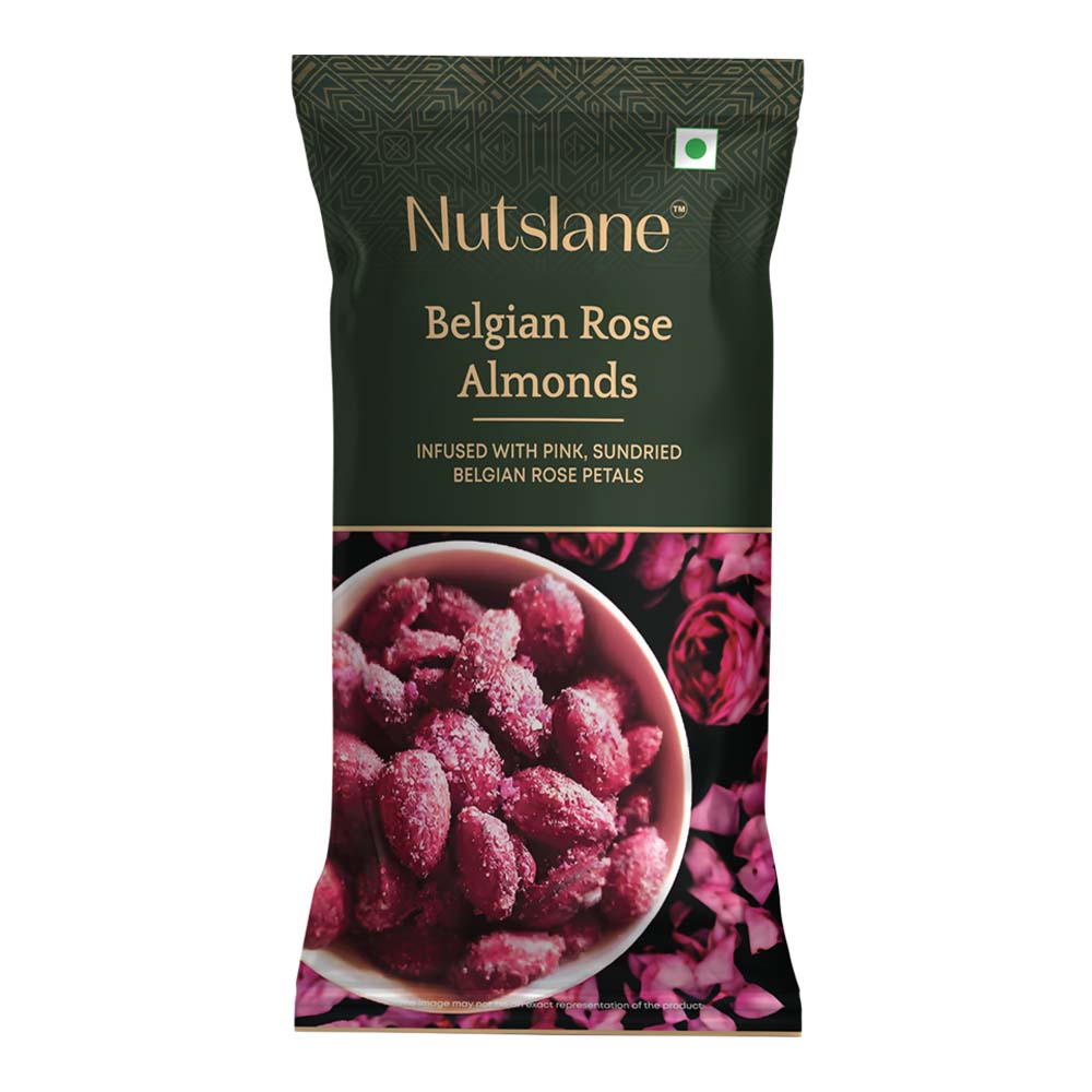 Nutslane Premium Belgian Rose Almonds On The Go Pack pack of 30 GM